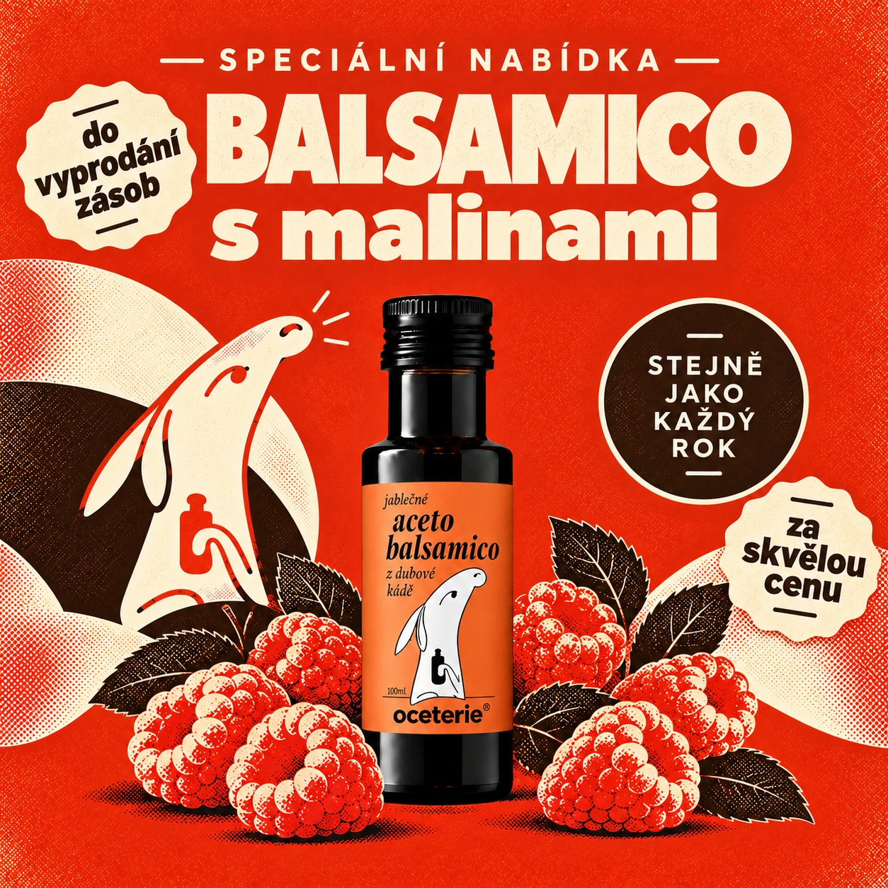 Balsamico s malinami — produkt Oceterie