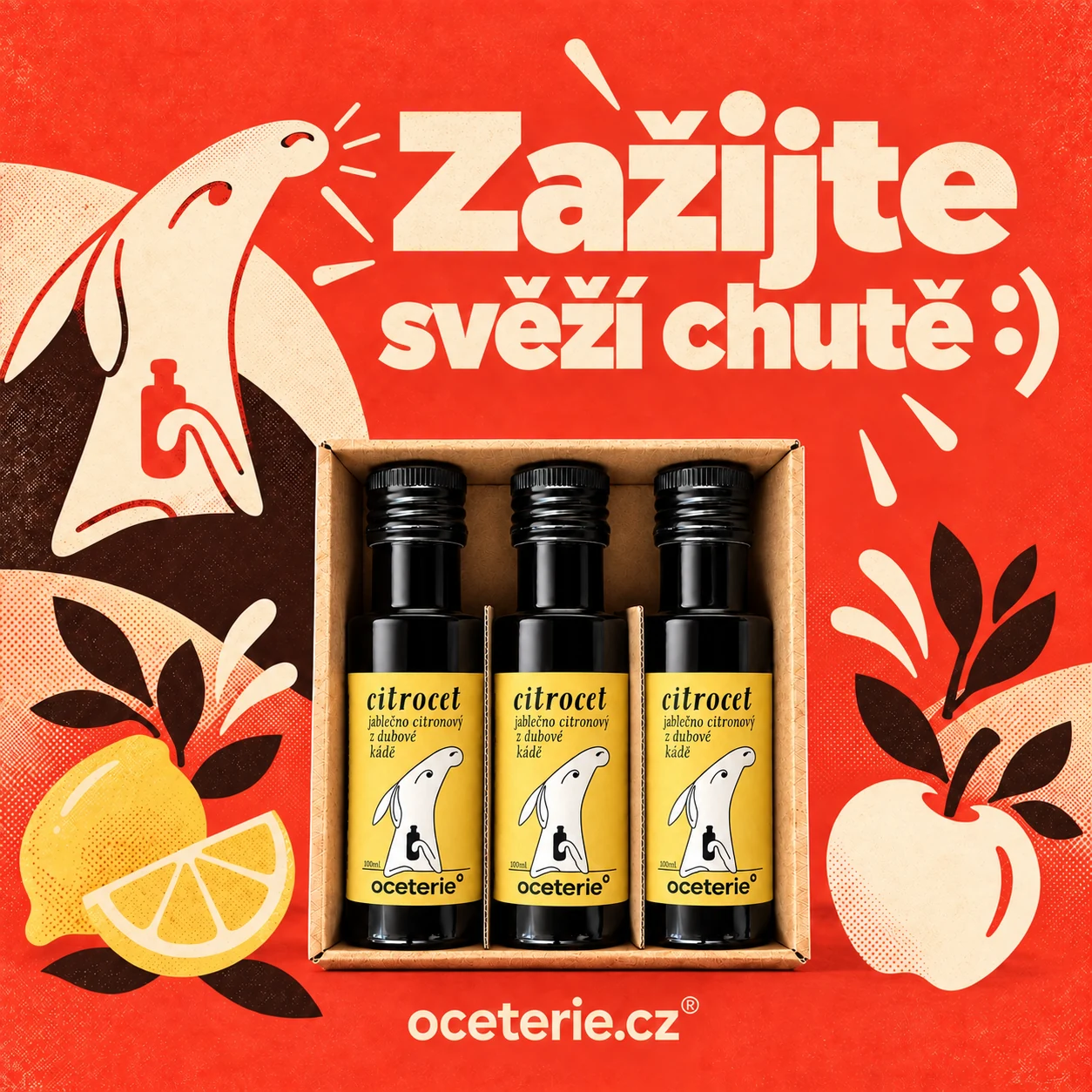 Citrocet · 3 × 100 ml v dárkové krabičce