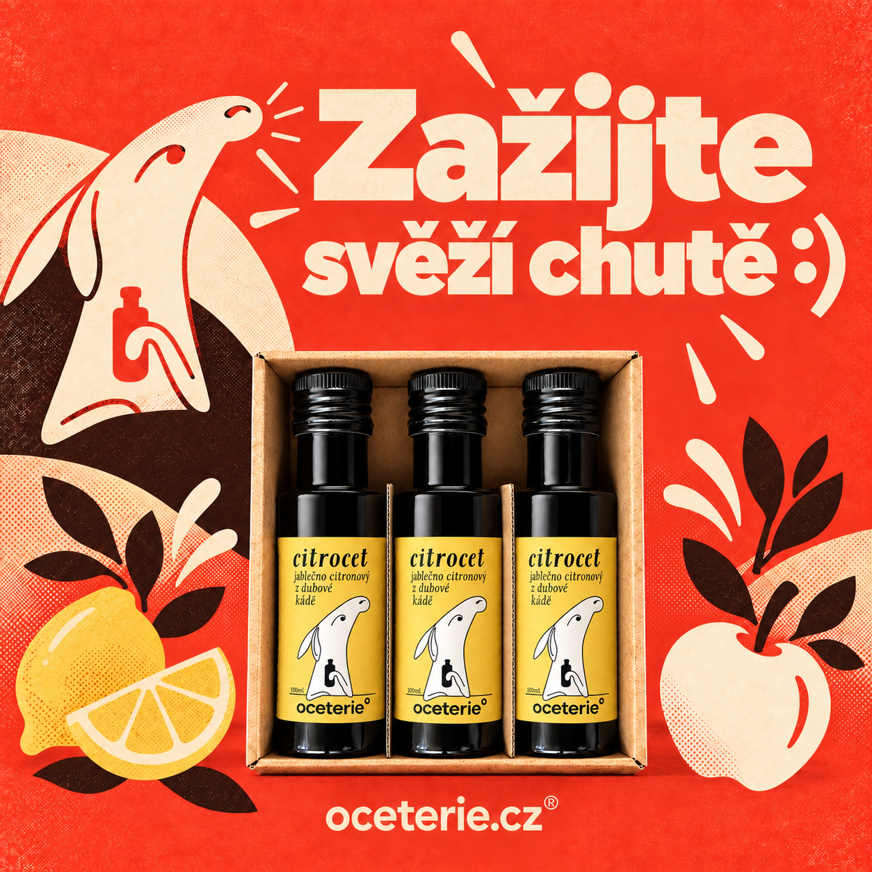 Citrocet · 3 × 100 ml v dárkové krabičce