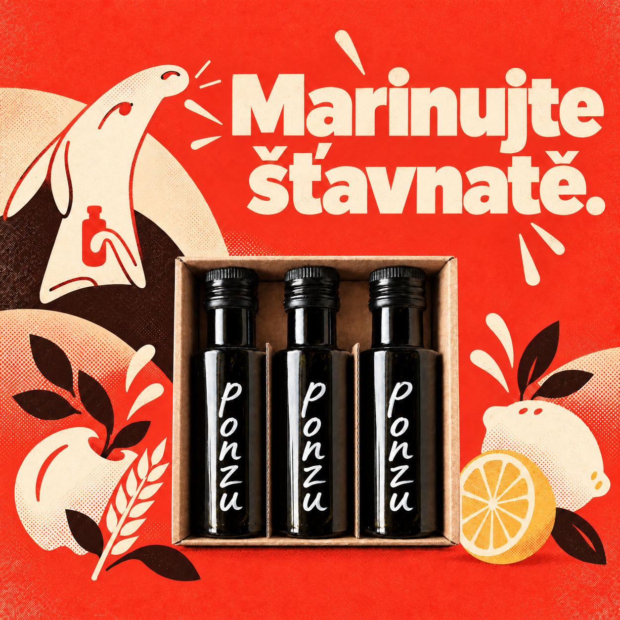 Ponzu Shoyu · 3 × 100 ml v dárkové krabičce