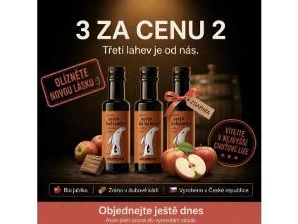 Lahodné jablečné balsamico z dubové kádě